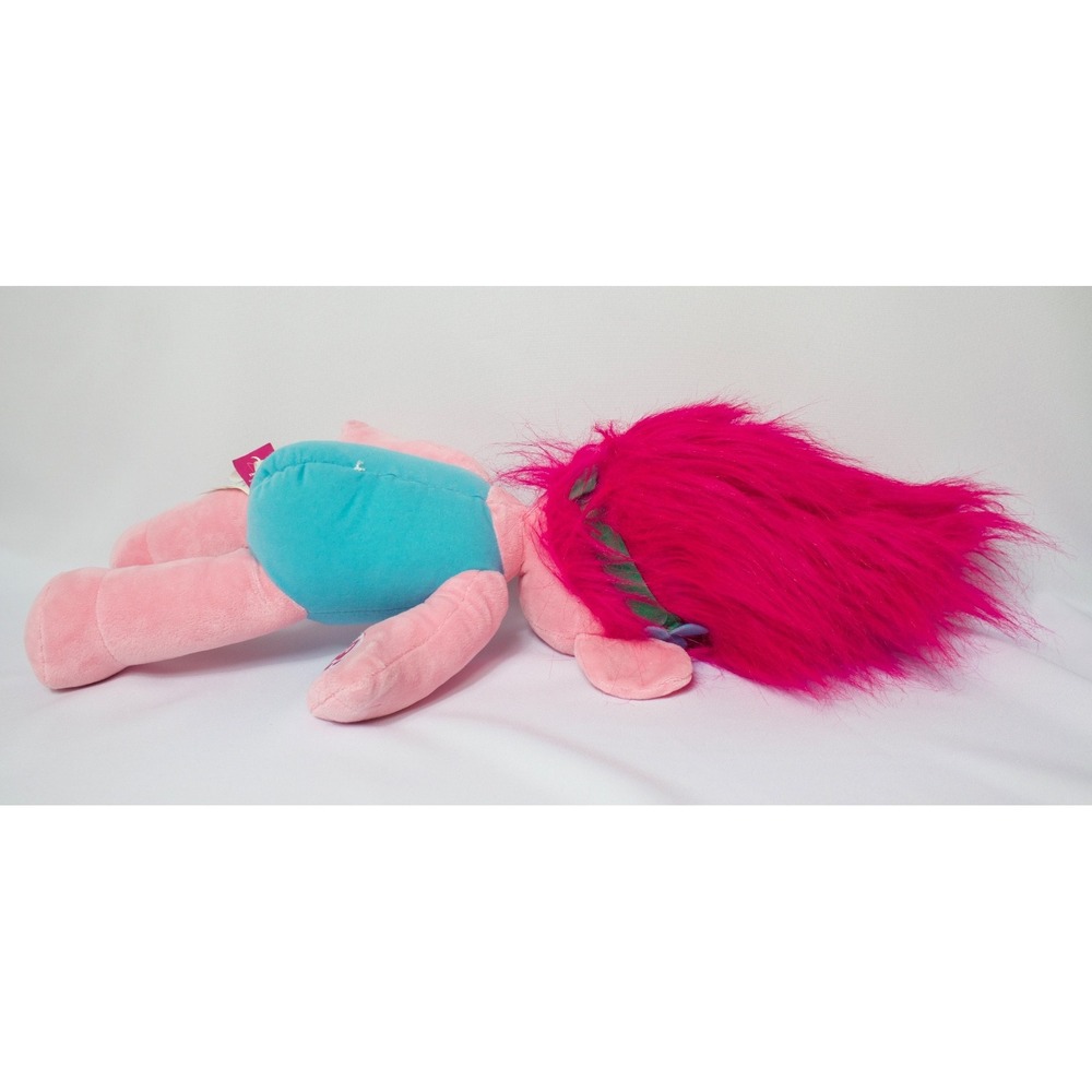 Build A Bear Trolls Princess Poppy Stuffed Doll 23" Plush w Happy Birthday Shirt - Picture 7 of 11